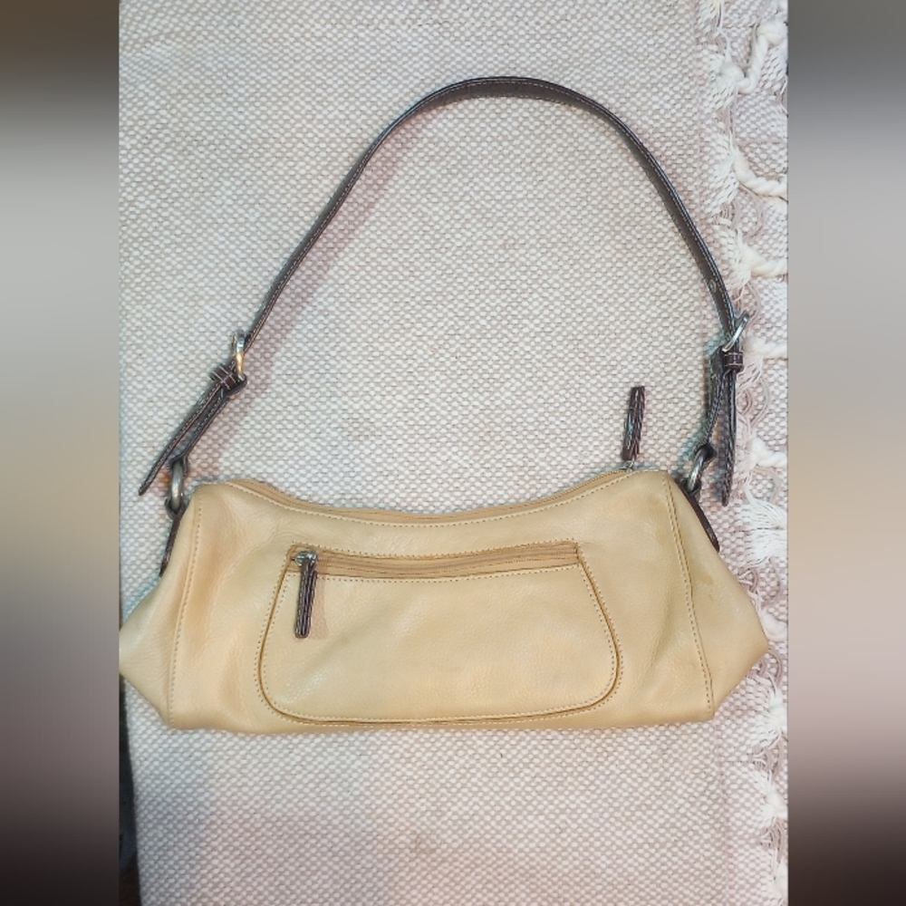 Tig & Co Genuine Leather Shoulder Bag Tan